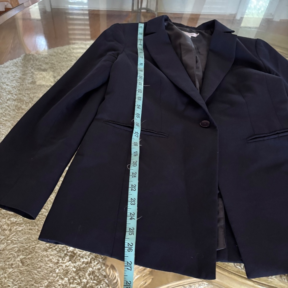 VINTAGE Pendleton Blazer Womens 6 Navy Blue Virgin Wool Jacket Preppy Classic - Picture 12 of 12